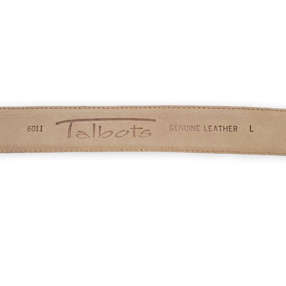 Talbots Red Leather Belt with Gold Buckle - Picture 9 of 11